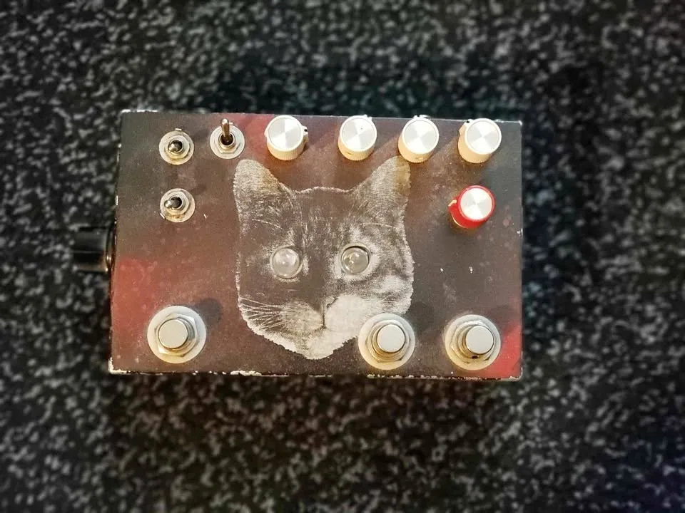 Custom Fuzzrocious Cat King Dual Distortion Guitar Pedal