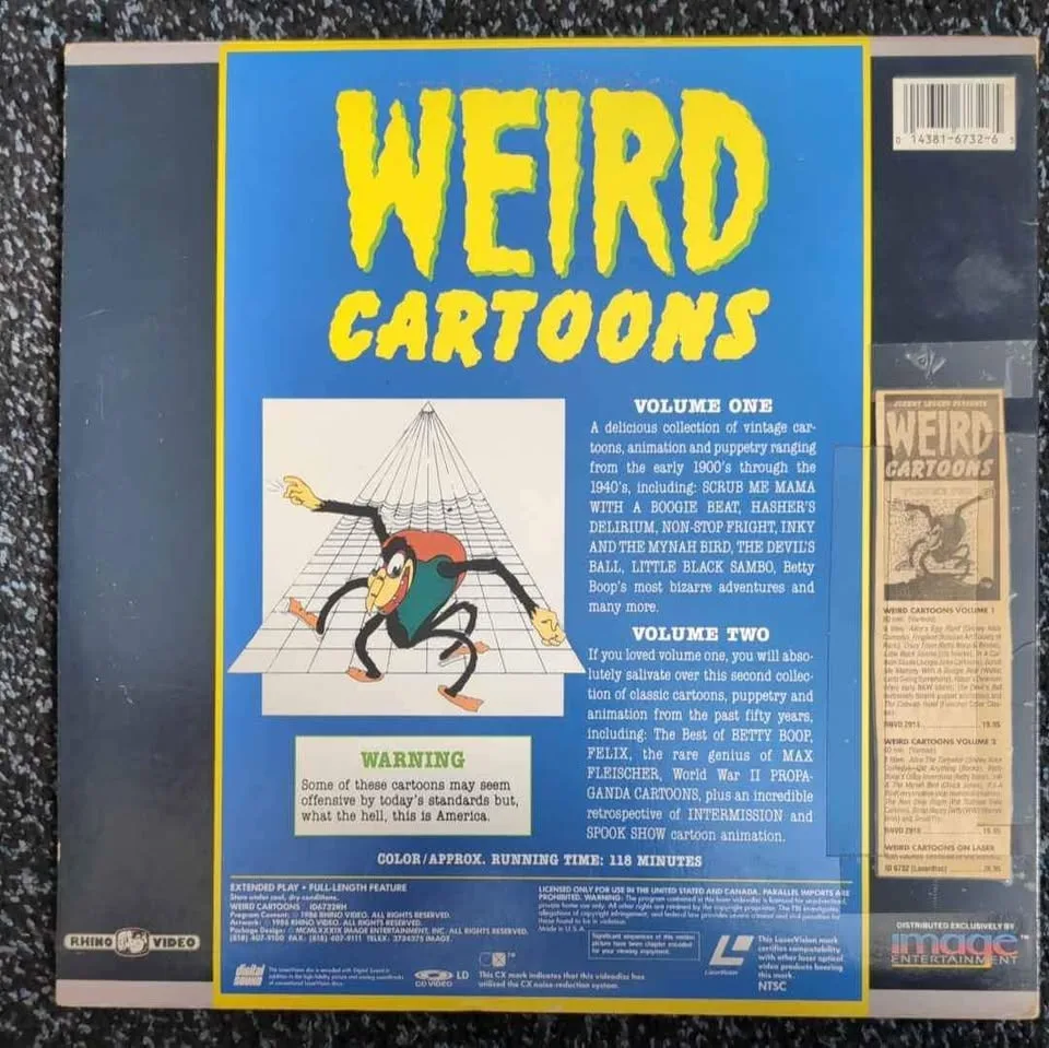 Johnny Legend presents WEIRD Cartoons Laserdisc image indicator(2)