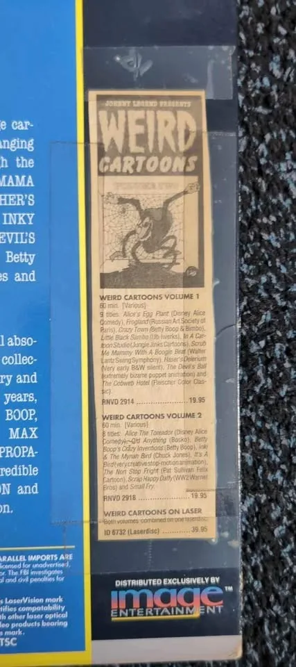 Johnny Legend presents WEIRD Cartoons Laserdisc image indicator(3)