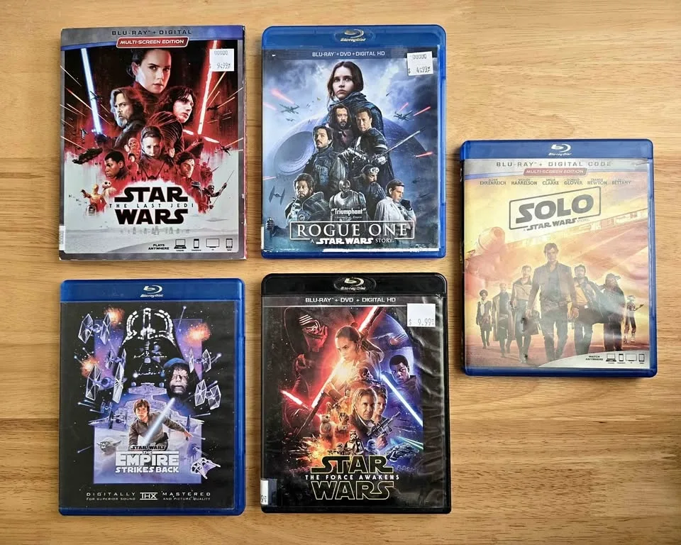 Blu-ray Star Wars Genre Titles $5 each OR ALL 5 for $20