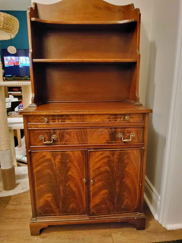 Vintage Bar Cabinet #Cleanout
