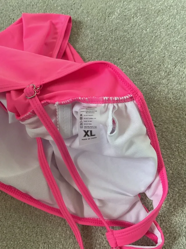 Holipick One-Shoulder Pink Swimsuit image indicator(3)