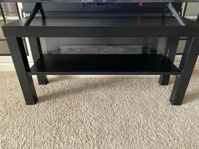 Black TV Stand #Cleanout