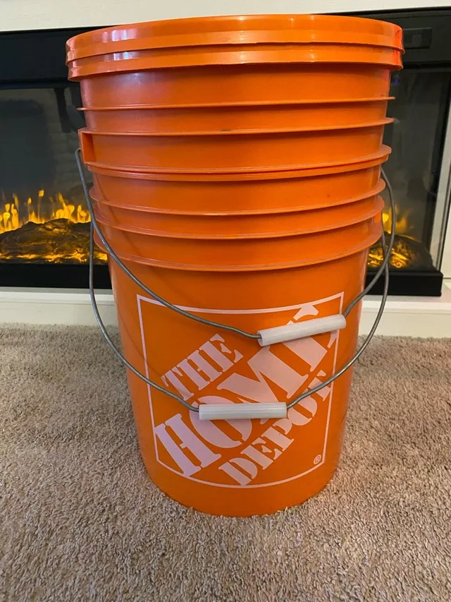 Home Depot Buckets. #Cleanout