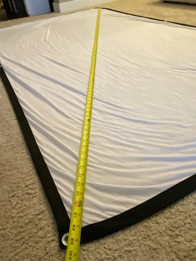 RCA Projector with 100 inch Screen. #Cleanout image indicator(3)