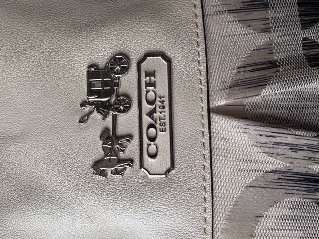 LAST CHANCE/ COACH Pearl Silver Blue Sabrina Satchel - photo 3