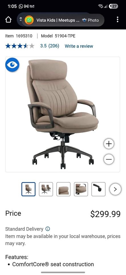 Lazboy Calix Executive Office Chair #cleanout