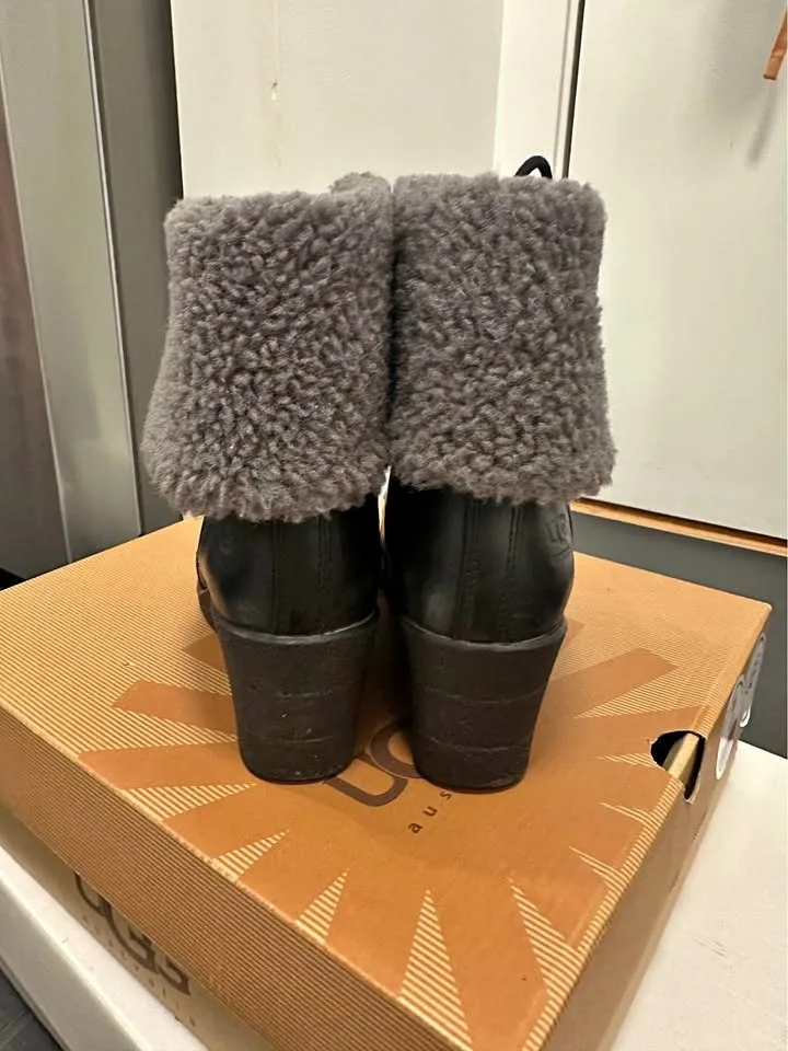 Ugg Black Lace Up Boots