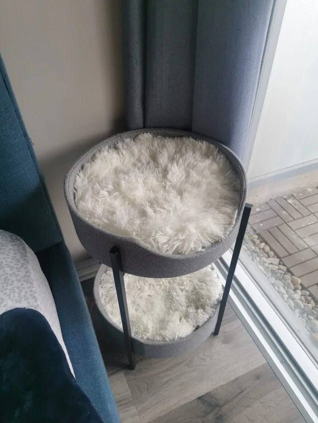 2 Tier Iron Cat Bed with Cushions image indicator(2)