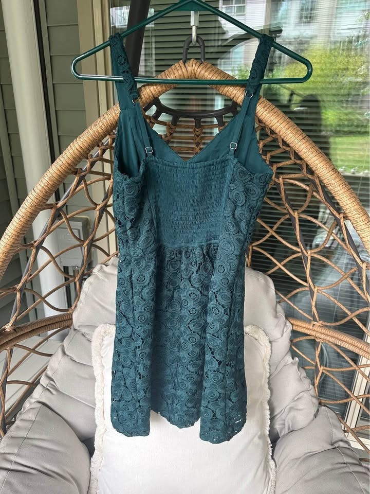 Dark Green Lace Dress - photo 2