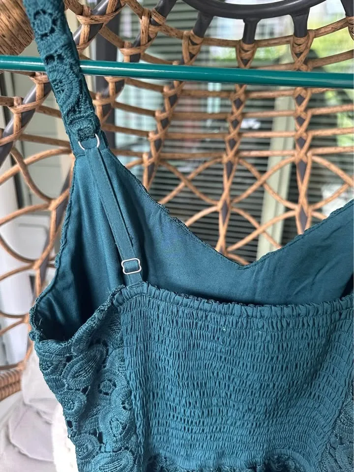 Dark Green Lace Dress image indicator(5)