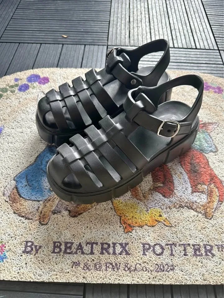 Chunky Black Sandals- NEW!