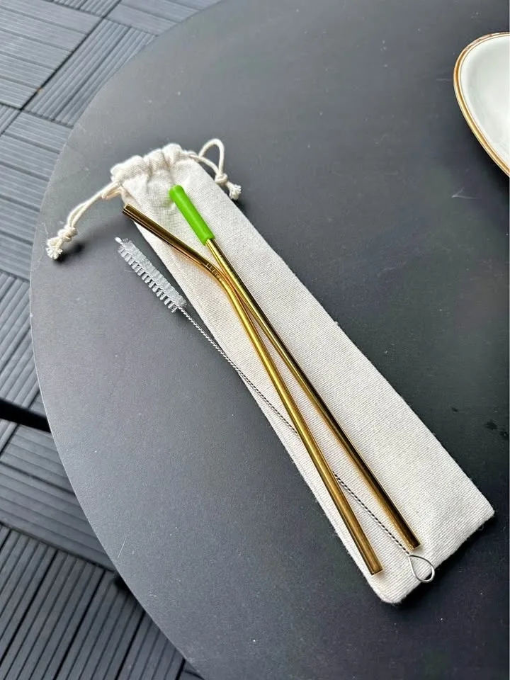 Gold Metal Straws - BRAND NEW