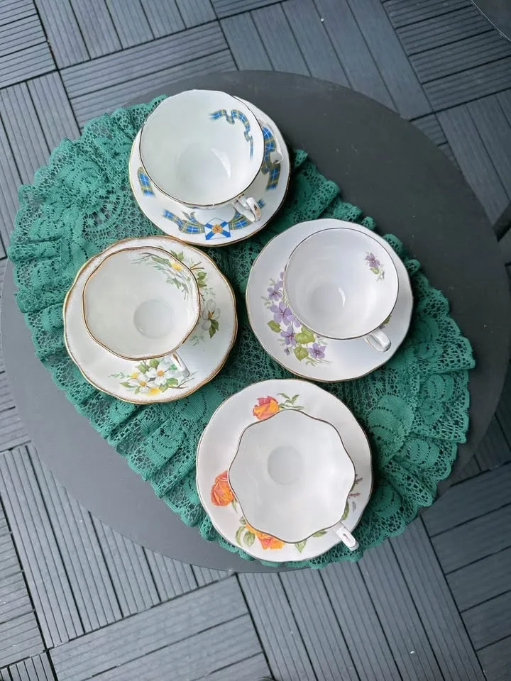 Vintage Teacups! Royal Albert, Adderley, Queen Anne, etc. image indicator(7)