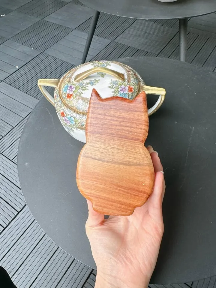 Wooden Owl Puzzle Box & Vintage Hand Painted Jar image indicator(6)