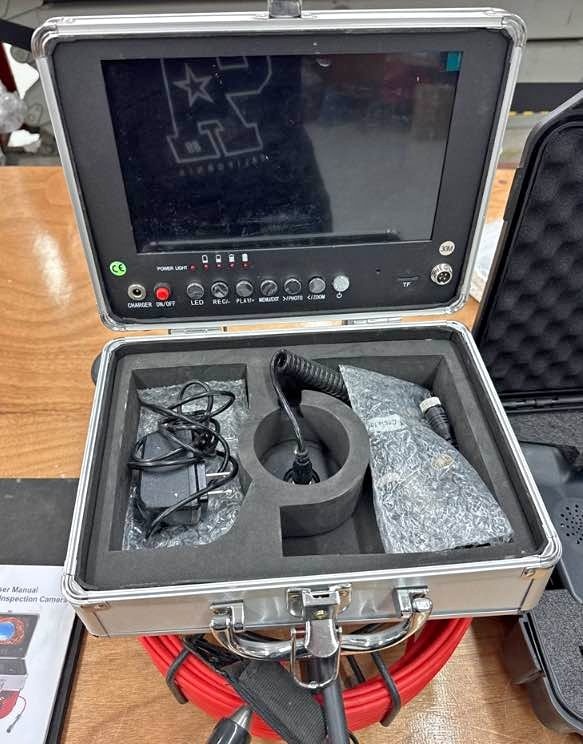 HBUDS 9” Sewer Camera + Locator – 100ft Cable – Full Kit