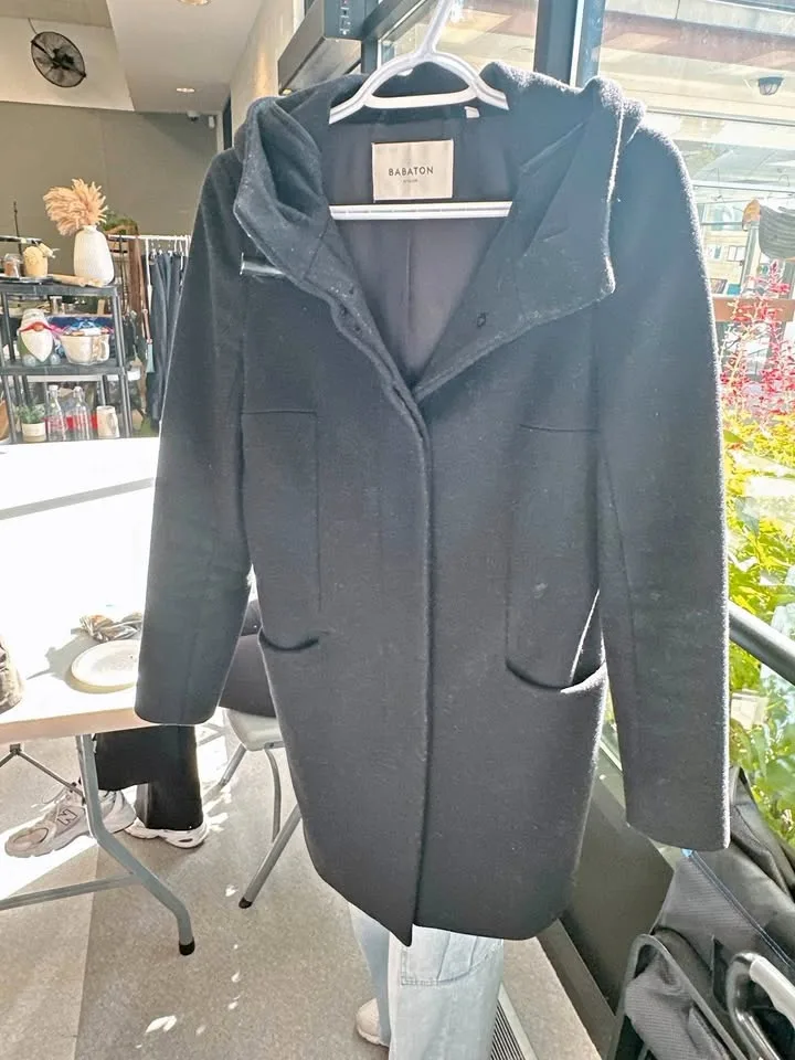 Aritzia Babaton Black Coat