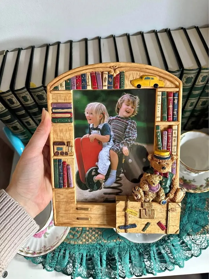 Vintage Teddy Bear Photo Frame