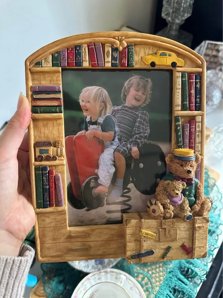 Vintage Teddy Bear Photo Frame image indicator(3)