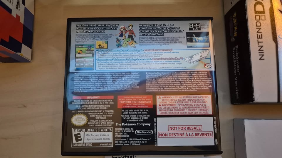 Pokemon Soul Silver with Box and contents NO POKEWALKER - photo 5