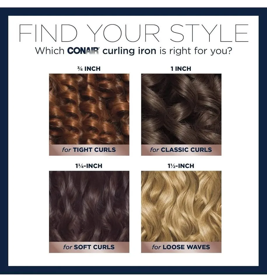 Conair Double Ceramic 1 1/2-Inch Curling Iron image indicator(5)