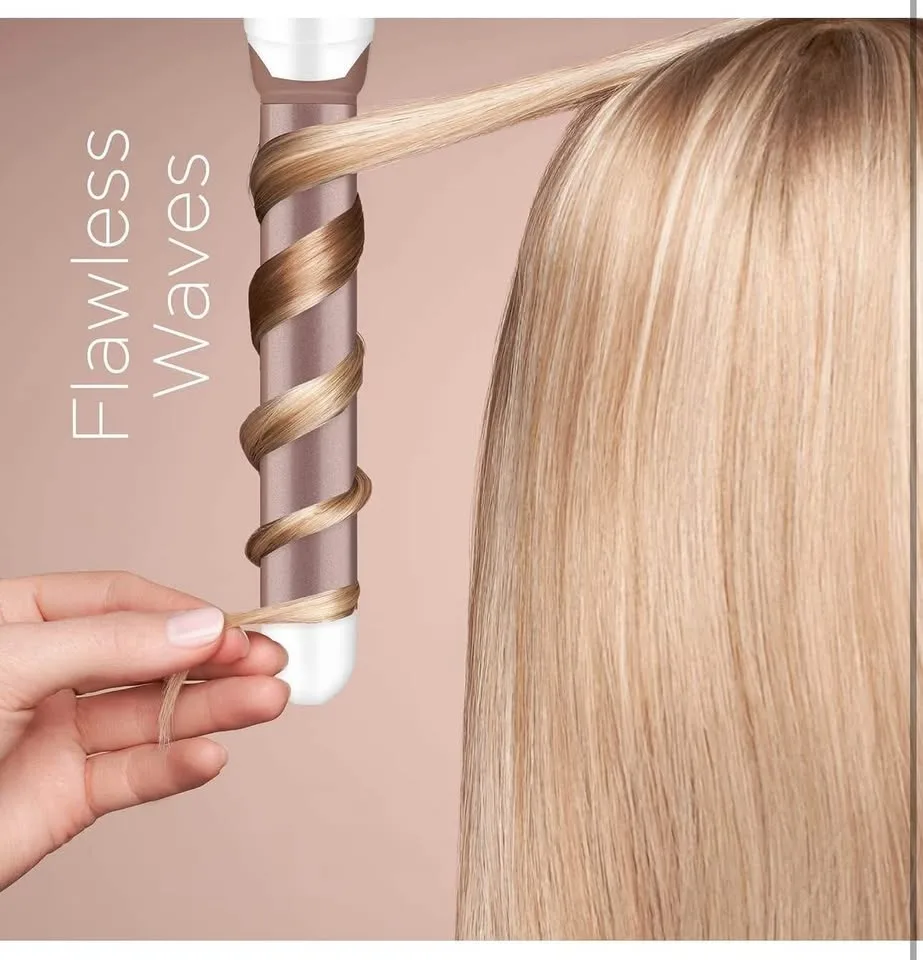 Double Ceramic 1-Inch Curling Wand Dual Voltage Up to 400F image indicator(6)