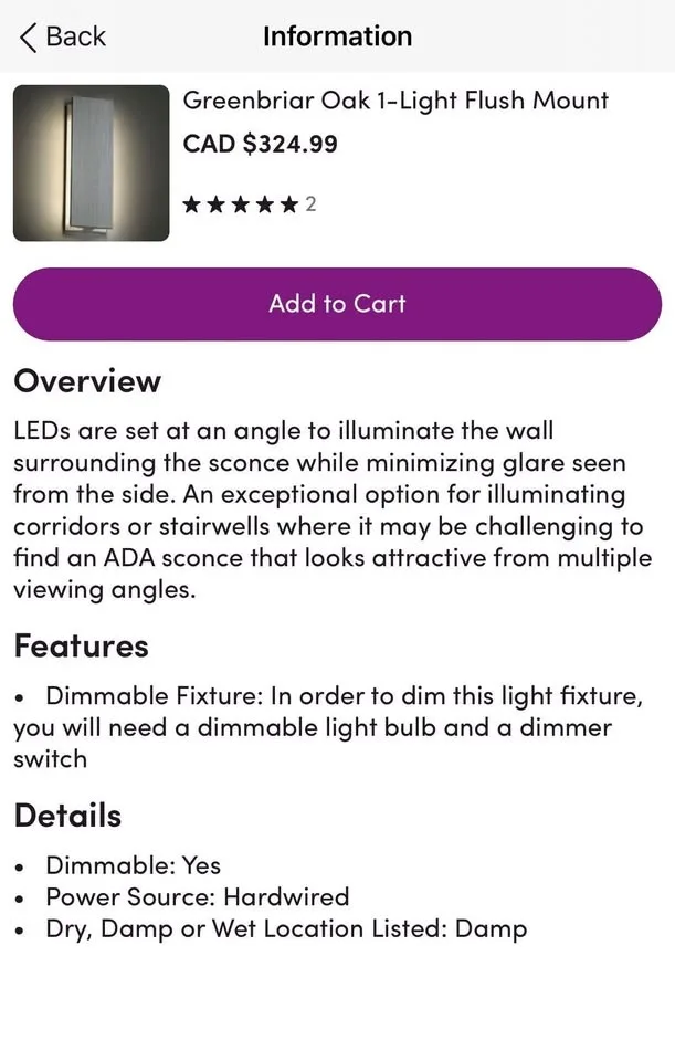 New - Flush Mount light, 2 available image indicator(9)