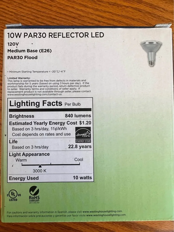 75watt Par30 Dimmable LED Reflector Bulb Wet Rated light bulb image indicator(2)