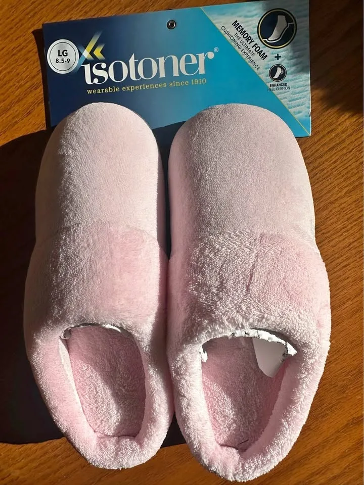 Memory foam indoor slippers size 8-8.5