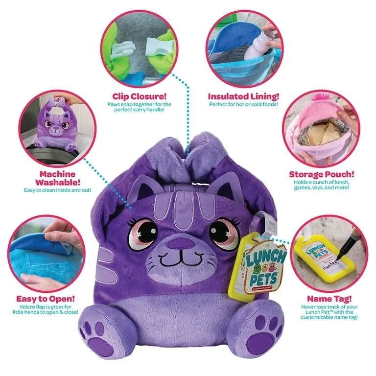 Lunch Pets - Purple Cat NWOT image indicator(3)