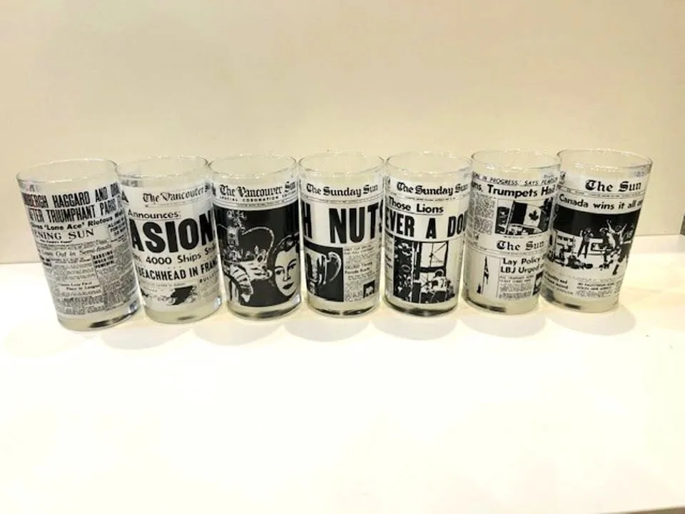 Vancouver Sun Commemorative Glass - Choose Your Year