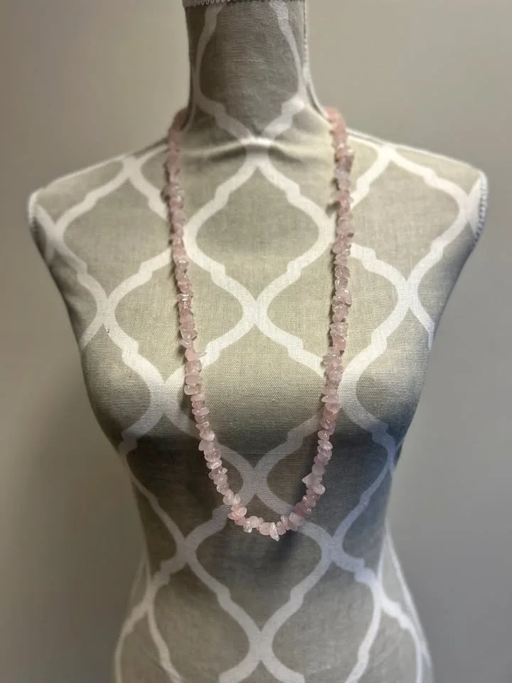 Rose Quartz Necklace – Natural Gemstone Jewelry