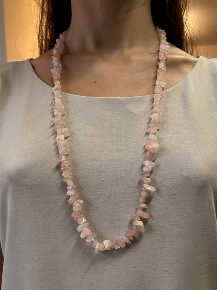 Rose Quartz Necklace – Natural Gemstone Jewelry image indicator(7)