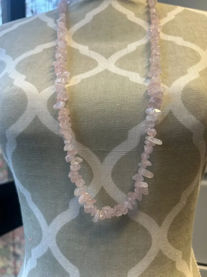 Rose Quartz Necklace – Natural Gemstone Jewelry image indicator(8)