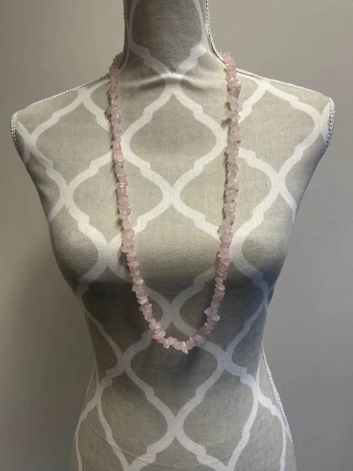 Rose Quartz Necklace – Natural Gemstone Jewelry image indicator(9)