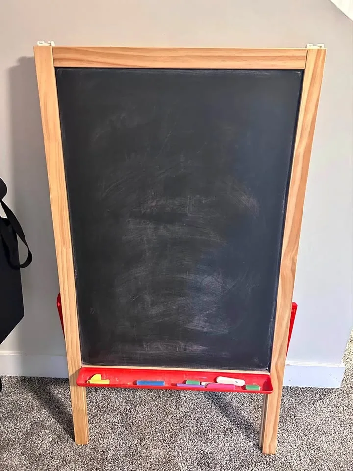IKEA kids easel and chalkboard