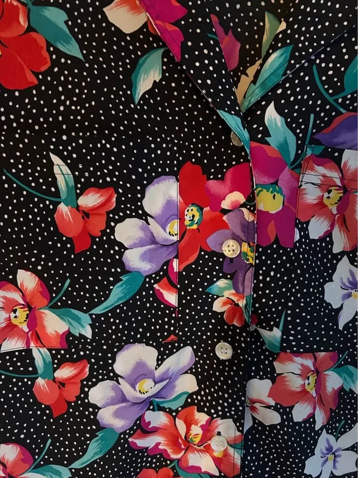 Vintage women’s floral blouse image indicator(2)