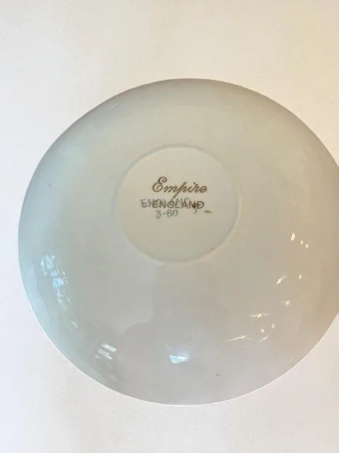 Vintage Porcelain Teacups and Plates; Empire England image indicator(2)