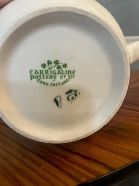 Vintage Floral Teapot and Creamer Jug; Carrigaline Pottery image indicator(3)