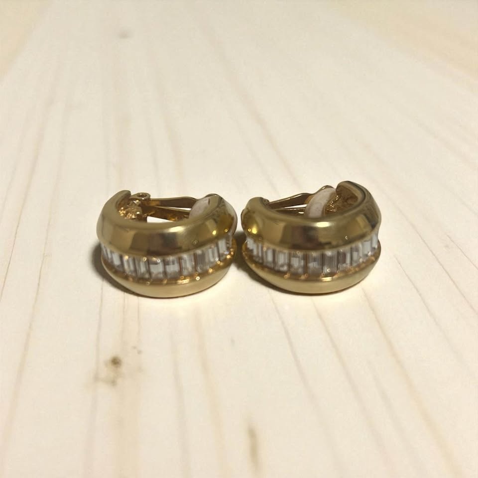 Vintage Ivana Trump Gold Toned Clip on Earrings - photo 4