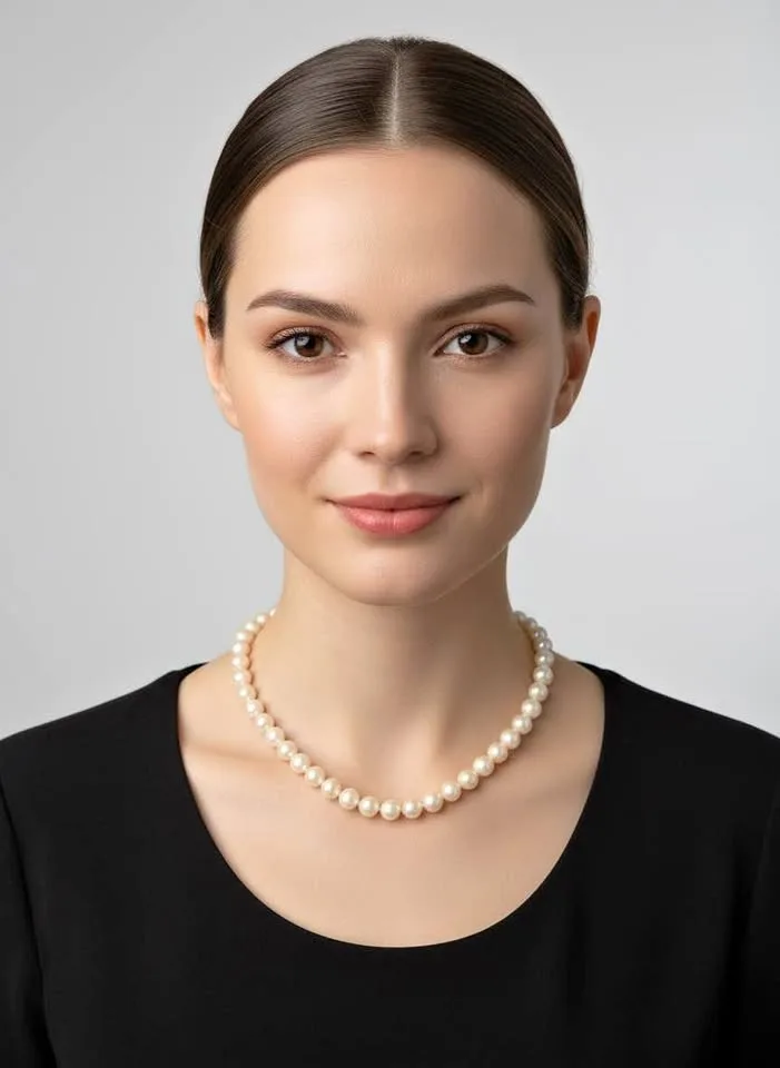 Faux Pearl Short Necklace