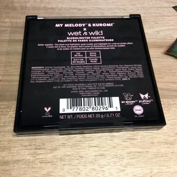 New Wet n Wild My Melody + Kuromi Blush Palette image indicator(2)