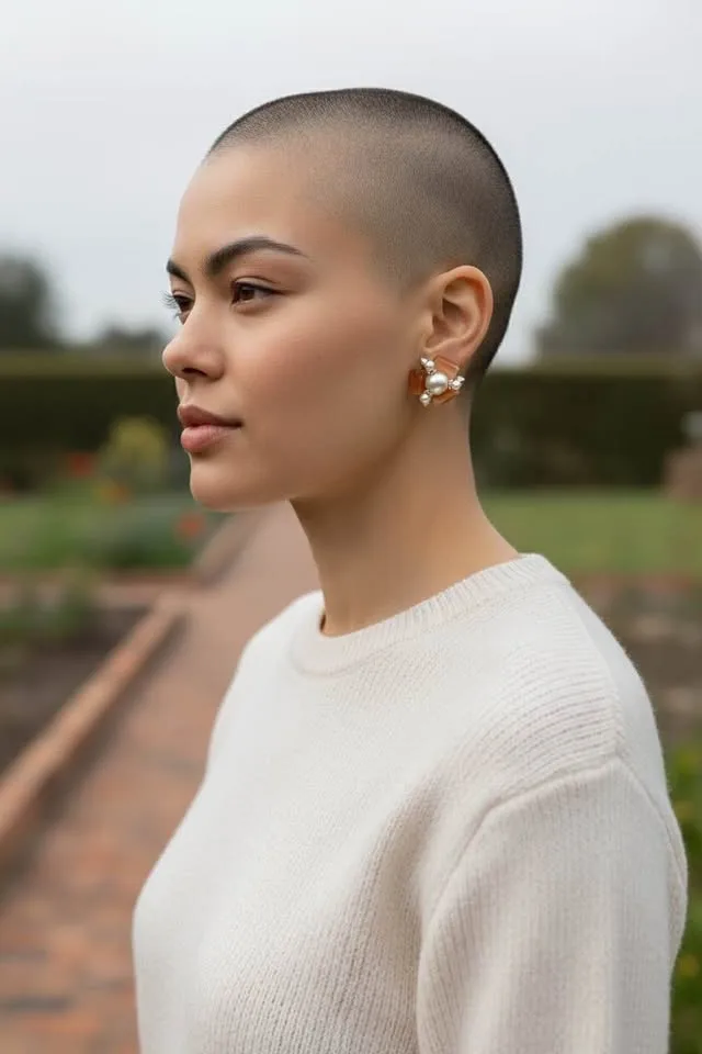 Mid-Century Clip-On Earrings: Amber & Pearl Starburst image indicator(7)