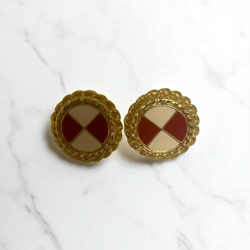 Coro Earrings; Retro Style for Pierced Ear image indicator(6)