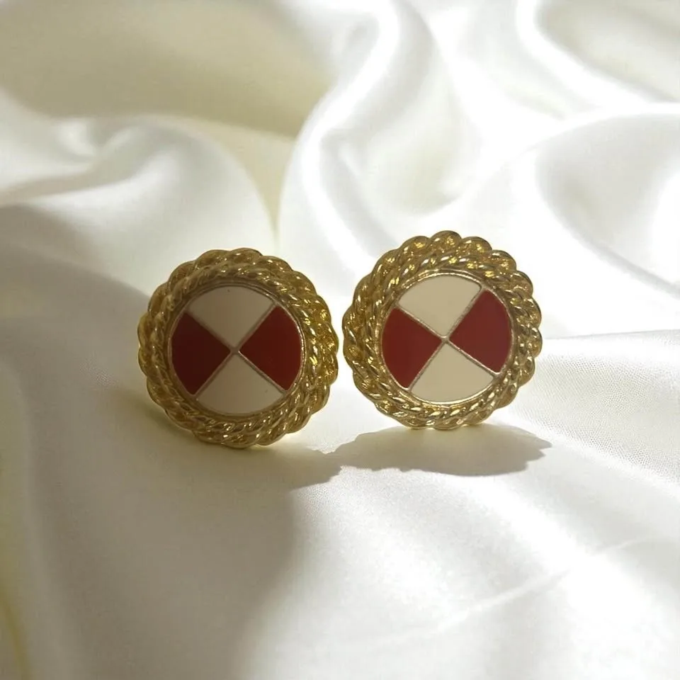 Coro Earrings; Retro Style for Pierced Ear image indicator(8)