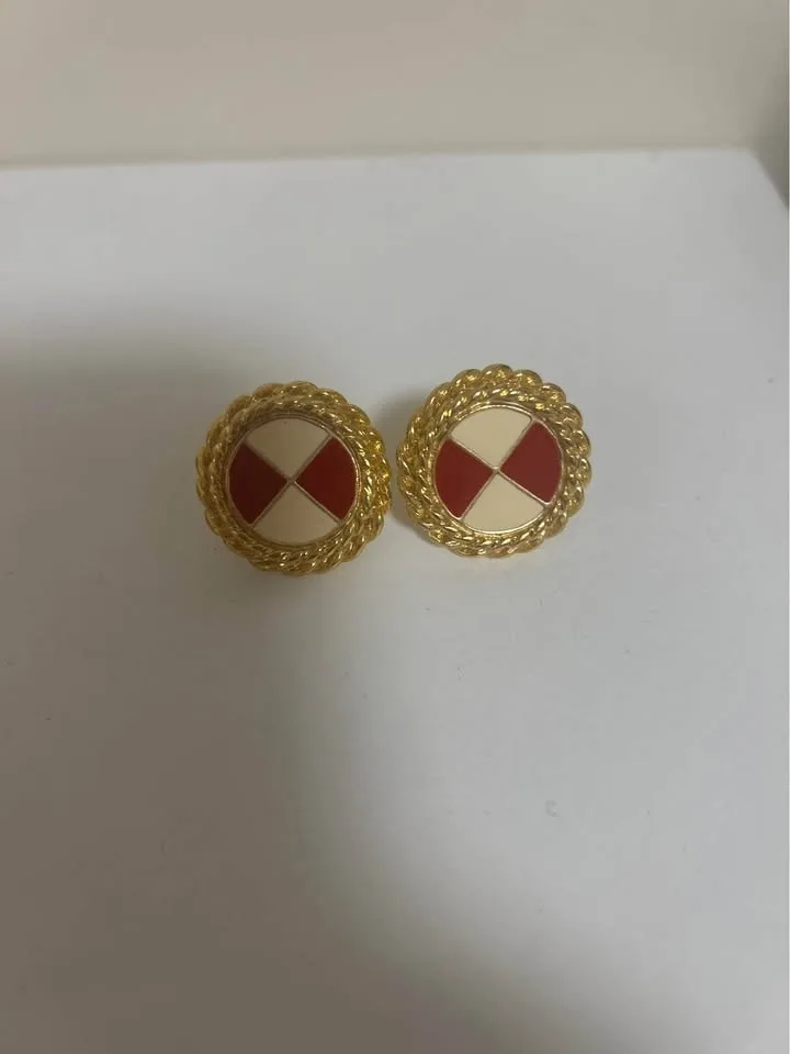 Coro Earrings; Retro Style for Pierced Ear image indicator(10)