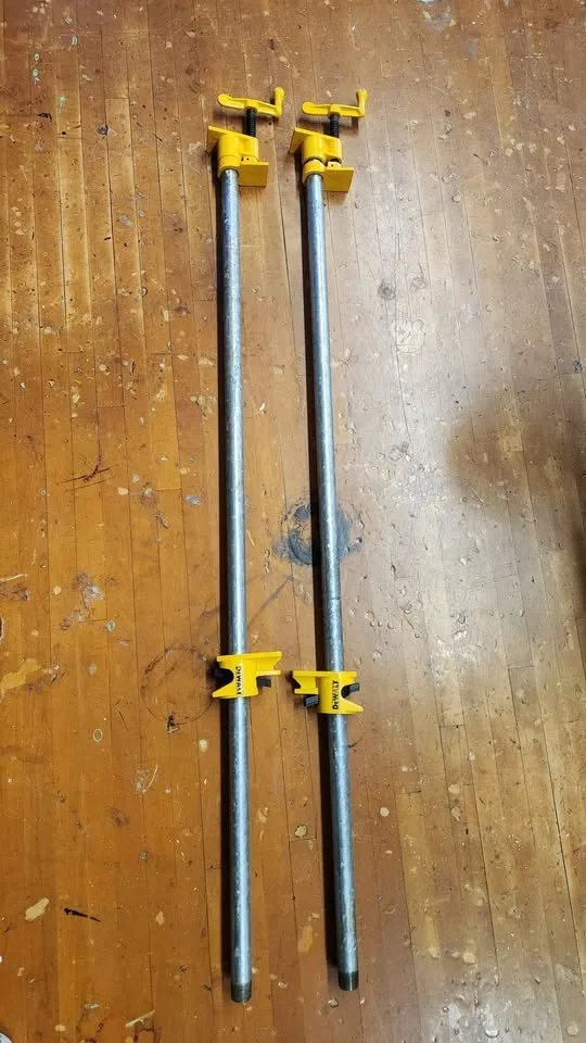 $50 each 4ft Dewalt Pipe Clamps image indicator(2)