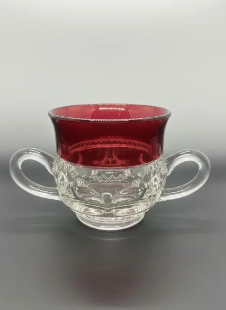 Ruby Stained EAPG Glassware Set - 16-Piece Vintage image indicator(8)