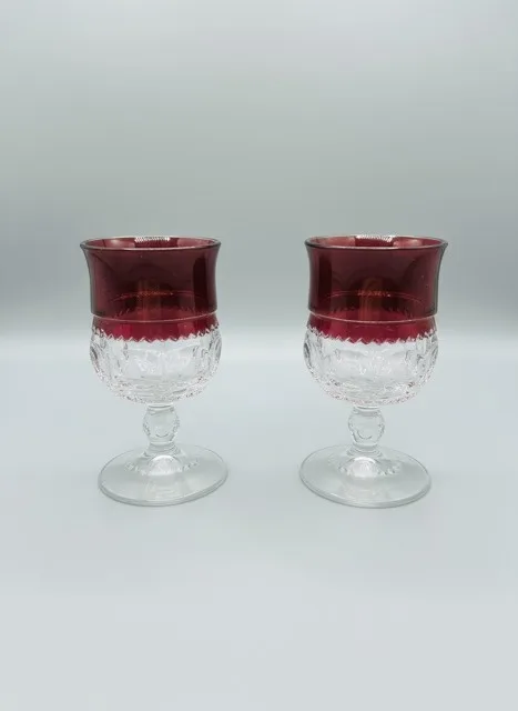 Ruby Stained EAPG Glassware Set - 16-Piece Vintage image indicator(10)