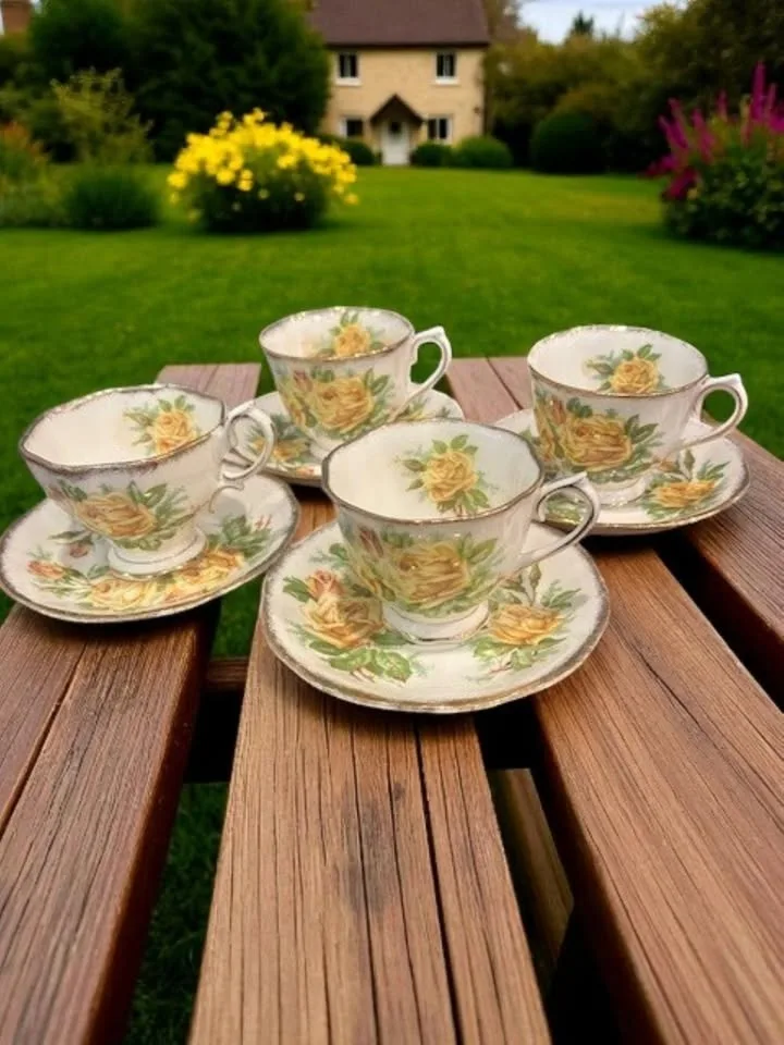 Royal Albert Tea Rose Dish & Tea Cup Set image indicator(7)
